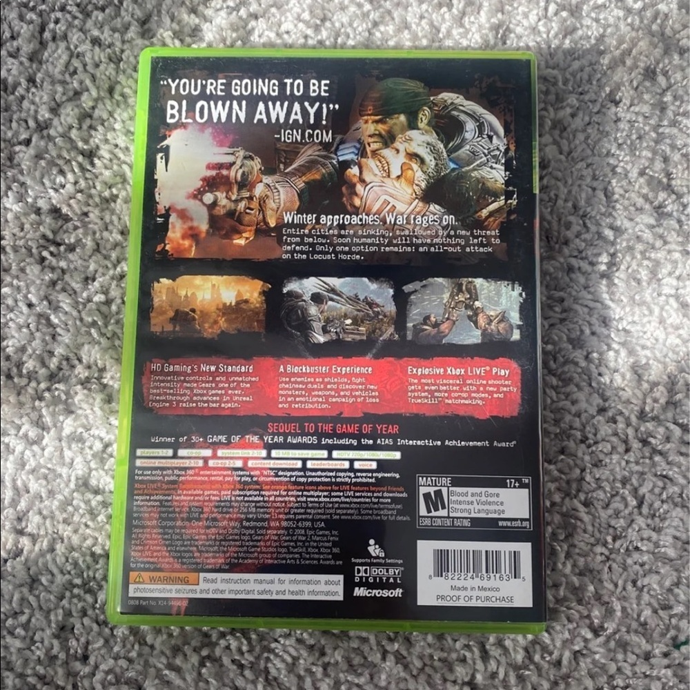 Gear of War 2 Xbox 360 - Picture 2 of 4